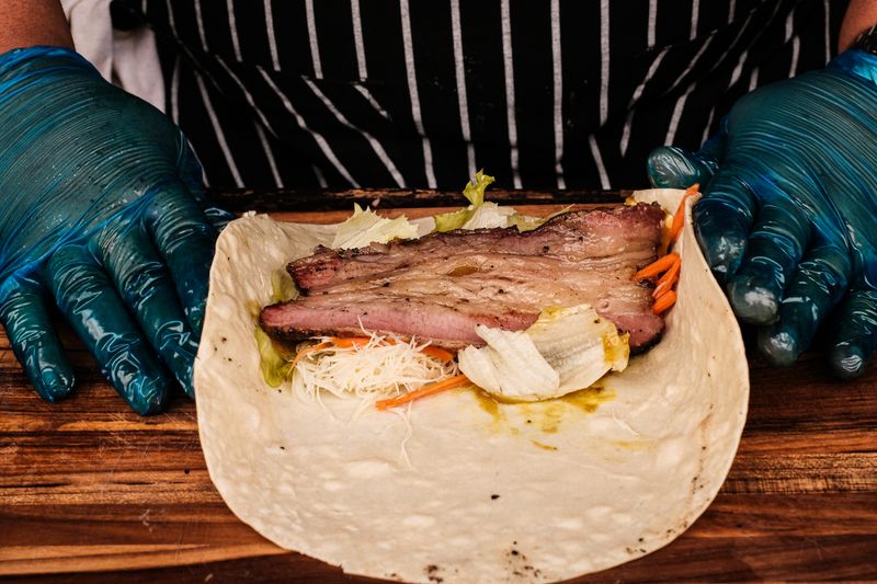 BBQ Brisket Wrap with smoky flavors